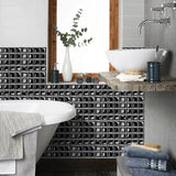 DecoMosaic 3D Peel-and-Stick Mosaic Wall Tiles – 10-Pack Waterproof PVC Stickers for Kitchen & Bathroom