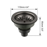AquaGuard Stainless Steel Sink Strainer with Odor Filter – Pop-Up Stopper & Anti-Clog Basket
