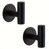 StickMount Stainless Steel Adhesive Wall Hooks – No-Drill Towel & Robe Holder (1–3 Hook Options)