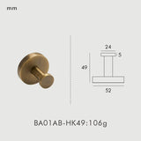 Antique Bronze Knurled Brass Bathroom Hardware Set – Towel Rack, Toilet Paper Holder & Wall Hooks | Vintage Luxury | Durable Metal