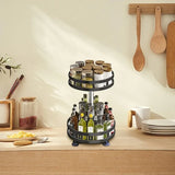 SpiceTurn Pro – 360° Rotating Spice Rack Organizer for Kitchen