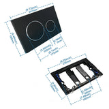 Empyreal Dual-Flush Plate – Modern Stainless-Style Upgrade for Geberit Sigma Toilets