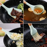 ChefEase – 12-Piece Silicone Kitchen Utensil Set with Wooden Handles