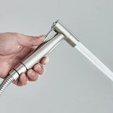 AquaClean Black Bidet Faucet – Stainless Steel Wall-Mounted WC Shower Sprayer (Shattaf Set)