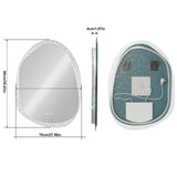Lumina Frameless LED Bathroom Mirror – Touch Sensor, Dimmable Lighting & Anti-Fog Backlit Design