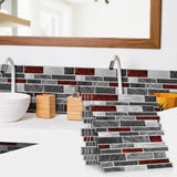 LuxeMarmer Black & White Marble Wall Stickers – Self-Adhesive, Waterproof Tile Decals (1–12 Pieces)