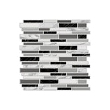 LuxeMarmer Black & White Marble Wall Stickers – Self-Adhesive, Waterproof Tile Decals (1–12 Pieces)