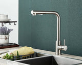 FlexiJet Black Pull-Out Kitchen Faucet – 360° Swivel, Dual Spray, Matte Black Stainless Steel