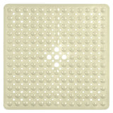 SafeStep Anti-Slip Shower Mat 21×21 in – PVC Safety Mat with Suction Cups & Quick-Dry Drain Holes