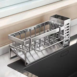 SteelNest Stainless Steel Sponge Holder – Freestanding Kitchen Sink Organizer Rack