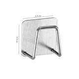 AquaDry Stainless Steel Sink Sponge Holder – Self Adhesive Drain Rack Organizer | Kitchen Wall Hook Storage | Space Saving Design