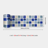 DecoMosaic Waterproof Mosaic Wall Stickers – Peel & Stick Backsplash for Bathroom, Kitchen & Living Spaces