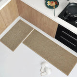 KüchLoom Washable Non-Slip Kitchen Runner – Faux Sisal Look with Natural Rubber Backing