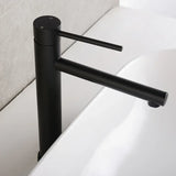 RoseElevate LuxeTall – Brushed Rose Gold High Arc Bathroom Faucet | Modern Single-Handle Vessel Sink Mixer