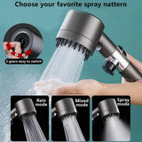 HydroSpa High-Pressure Filtered Handheld Shower Head – Water-Saving 4-Mode Spray System