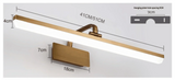 LumiBronze LED Mirror Wall Light – Waterproof Bronze Wandleuchte for Bathroom, Hotels & Vanity Areas