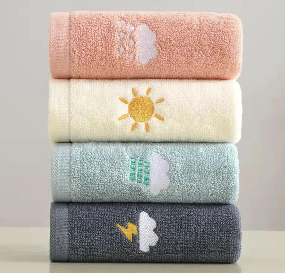CottonCloud 4-Piece Luxury Towel Set – 100% Ring-Spun Cotton