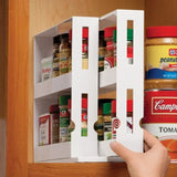 TurnEasy 2-Tier Rotating Organizer – Multifunctional Spice & Bathroom Storage Rack