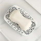 BohoCharm 4-Piece Ceramic Bathroom Set – Handcrafted Vintage Style