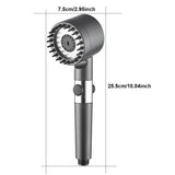 HydroSpa High-Pressure Filtered Handheld Shower Head – Water-Saving 4-Mode Spray System
