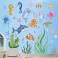 SeaWorld 3D Underwater Wall Stickers – Turtle, Dolphin & Fish Kids Room Décor