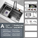 AquaPro Heavy-Duty Stainless Steel Kitchen Sink – Single Bowl | Rectangular | Includes Faucet & Soap Dispenser