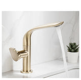 AquaLux GlideFlow Swivel Bathroom Faucet – Premium Solid Brass Vanity Sink Mixer with 360° Rotating Spout