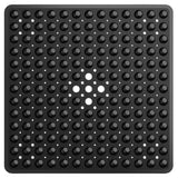 SafeStep Anti-Slip Shower Mat 21×21 in – PVC Safety Mat with Suction Cups & Quick-Dry Drain Holes