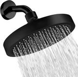 AquaRain Pro High-Pressure Rain Shower Head with Arm – Wall Mount Round Design