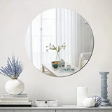 AcryLux Large Round & Oval Acrylic Wall Mirror – Safe, Flexible & Modern