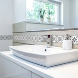DecoMosaic Waterproof Mosaic Wall Stickers – Peel & Stick Backsplash for Bathroom, Kitchen & Living Spaces