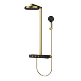 Concealed Thermostatic Shower System in Brass – Luxury Rainfall Bathroom Set with Premium Finish