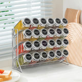 4 Tier Wall Mounted Spice Rack Organizer Premium – Carbon Steel Kitchen Shelf | Pantry Cabinet Storage | Space Saving Design