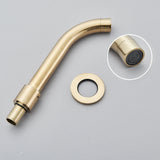 Aureva LuxaWall Elite – Brushed Gold Wall-Mount Concealed Bathroom Faucet | Solid Brass Luxury Sink Mixer