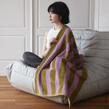 RetroStripe Luxe Cotton Towel – Striped Luxury Towel in Hotel Quality