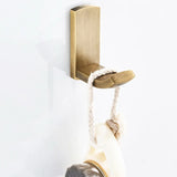 RegalBrass Vintage Antique Brass Bathroom Hardware Set – 5-Piece Wall-Mounted Bath Accessory Collection with Toilet Brush Holder