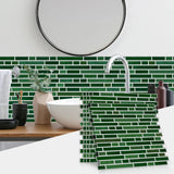LuxeMarmer Black & White Marble Wall Stickers – Self-Adhesive, Waterproof Tile Decals (1–12 Pieces)