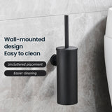 SteelGuard Pro Stainless Steel Toilet Brush & Holder Set – Rustproof Modern Bathroom Cleaning System with Hygienic Cup Design