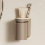 DuoClean 2-in-1 Toothbrush & Cup Wall Holder – Space-Saving, No-Drill Bathroom Organizer