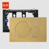 Aurelium Dual-Flush Toilet Push Plate – Gold Finish Wall Actuator Panel