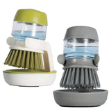 CleanFlow TapPure Kitchen Sink Brush Set – Soap Dispensing Dish Brush with Holder & Eco-Friendly Faucet Filter Attachment