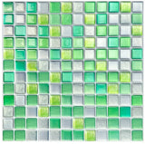 CrystalMosaic 3D Tile Stickers – Self-Adhesive Waterproof Glass-Look Wall Covering for Kitchen & Bathroom (5/10 Pieces)