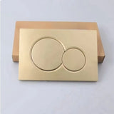 Aurelium Dual-Flush Toilet Push Plate – Gold Finish Wall Actuator Panel