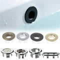 DrainElegance Solid Brass Sink Overflow Cover Ring – Universal 0.87–0.98 in. Fit