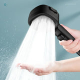 HydroFlex SquareForce High-Pressure Handheld Shower Head – 3 Modes, Water-Saving & Adjustable