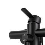 AquaFlex Wall-Mount Kitchen Faucet with Side Sprayer – 360° Swivel, Brushed Stainless Steel