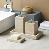 Travèra Beige Travertine Bathroom Set – Timeless Elegance in Natural Marble Stone