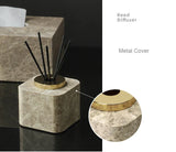 ImperialMarble Emperador Light Bathroom Set – 7-Piece Luxury Natural Marble Collection