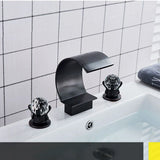 Aurevista Heritage 3-Hole Bathroom Faucet – Dual Handle Widespread Sink faucet in Solid Brass (Gold, Chrome, Brushed Nickel, Oil-Rubbed Bronze)