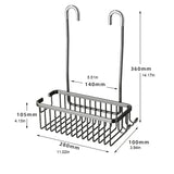 AluGrip AeroMount No-Drill Shower Caddy – Rustproof Aluminum Wall Shelf, Removable Bathroom Organizer Basket